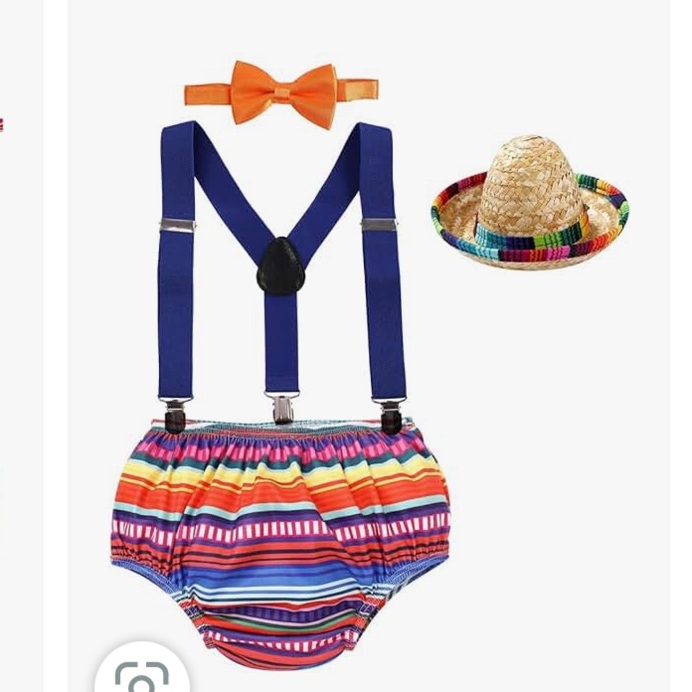 First birthday Mexican smash cake outfit
